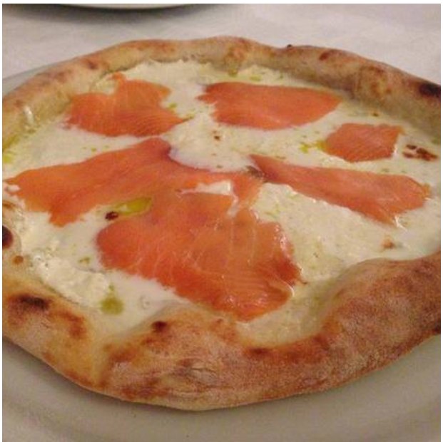 Pizza salmone
